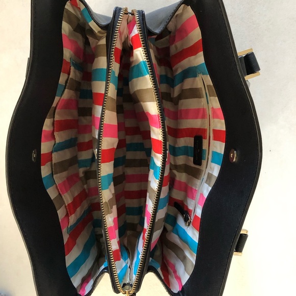 Kate Spade Newbury Lane WKRU2011 Shoulder Bag, Black Leather Gold Hardware EUC - Picture 10 of 11